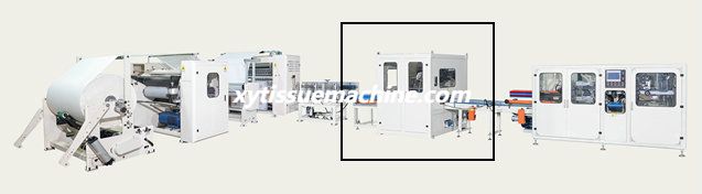 خط إنتاج آلة صنع ورق المناشف اليدوية الأوتوماتيكية بالكامل ذات السعة العالية1