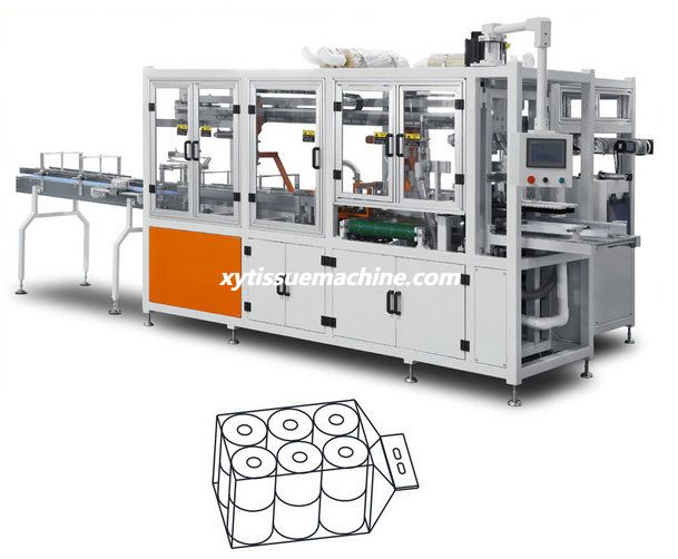 XY-AI-398D عالية السرعة التلقائي ورق التواليت المطبخ منشفة ورقية رولز آلات التعبئة