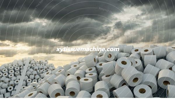 استخدام كبير لفافة ورق التواليت